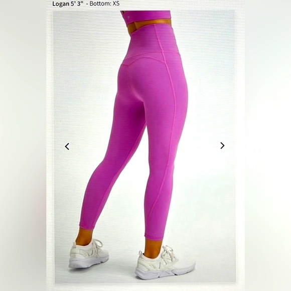 NWT- Fabletics PureLuxe Ultra High-Waisted 7/8 Legging -PIZZAZZ (24”)- Brand New - Picture 8 of 9